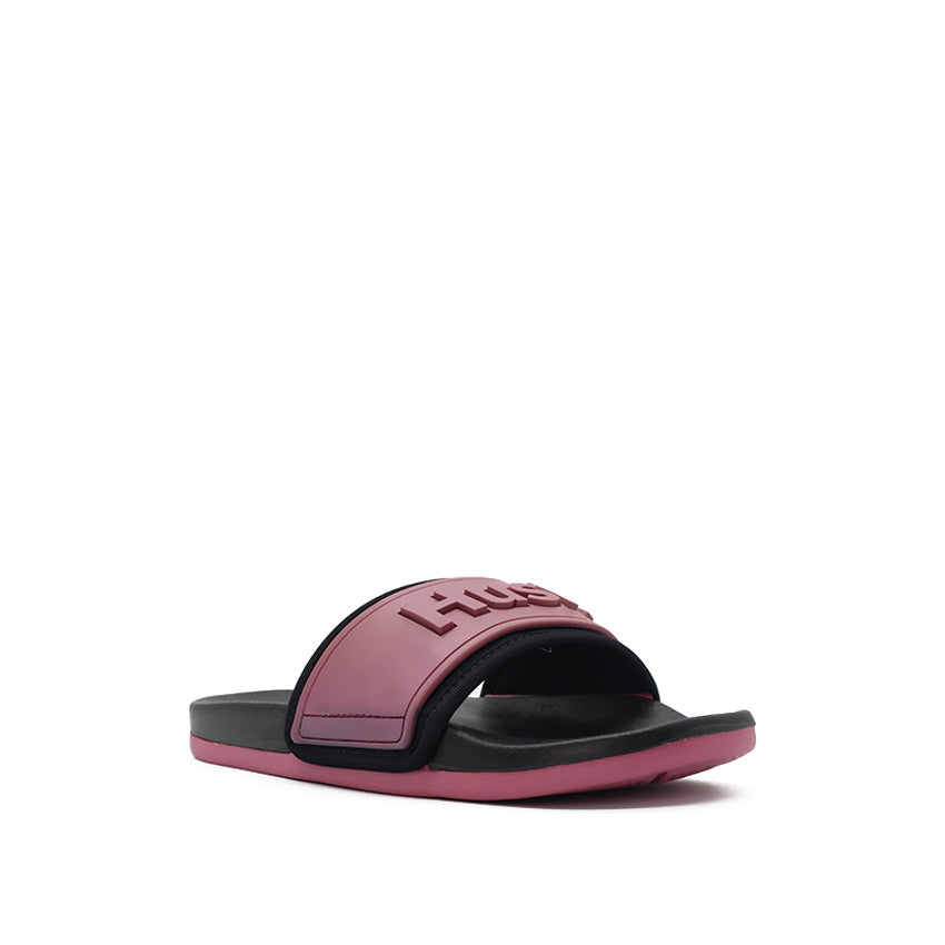 Gaynor Slide Women's Sandals - Mauve Black Neoprene