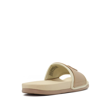 Gaynor Slide Women's Sandals - Tan Cream Neoprene