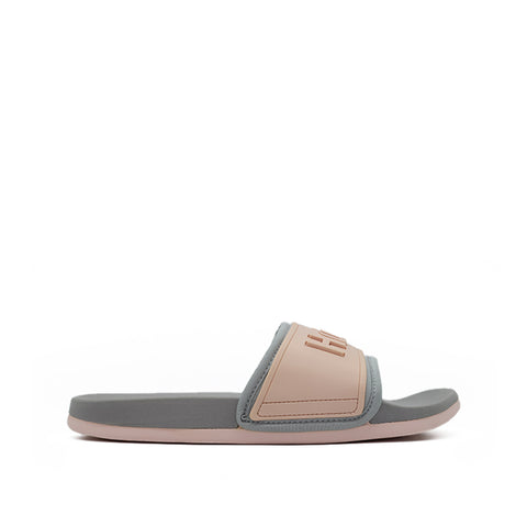 Gaynor Slide Women's Sandals - Dusty Pink Light Grey Neoprene