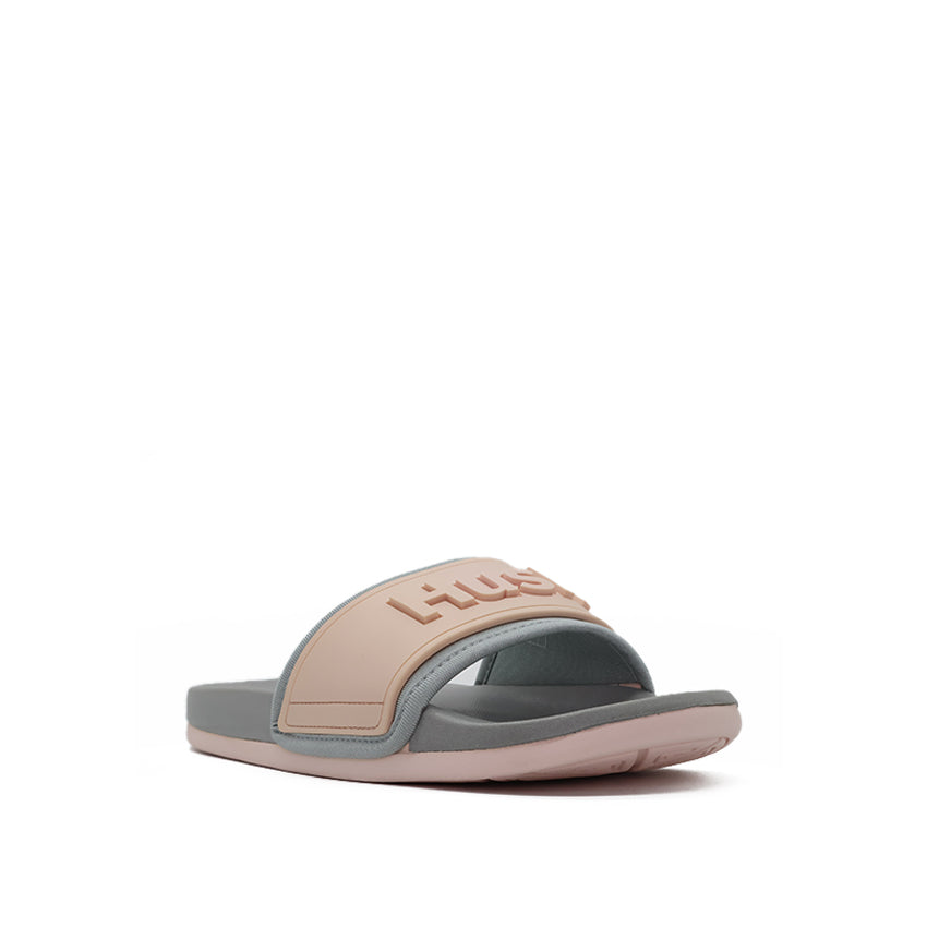Gaynor Slide Women's Sandals - Dusty Pink Light Grey Neoprene
