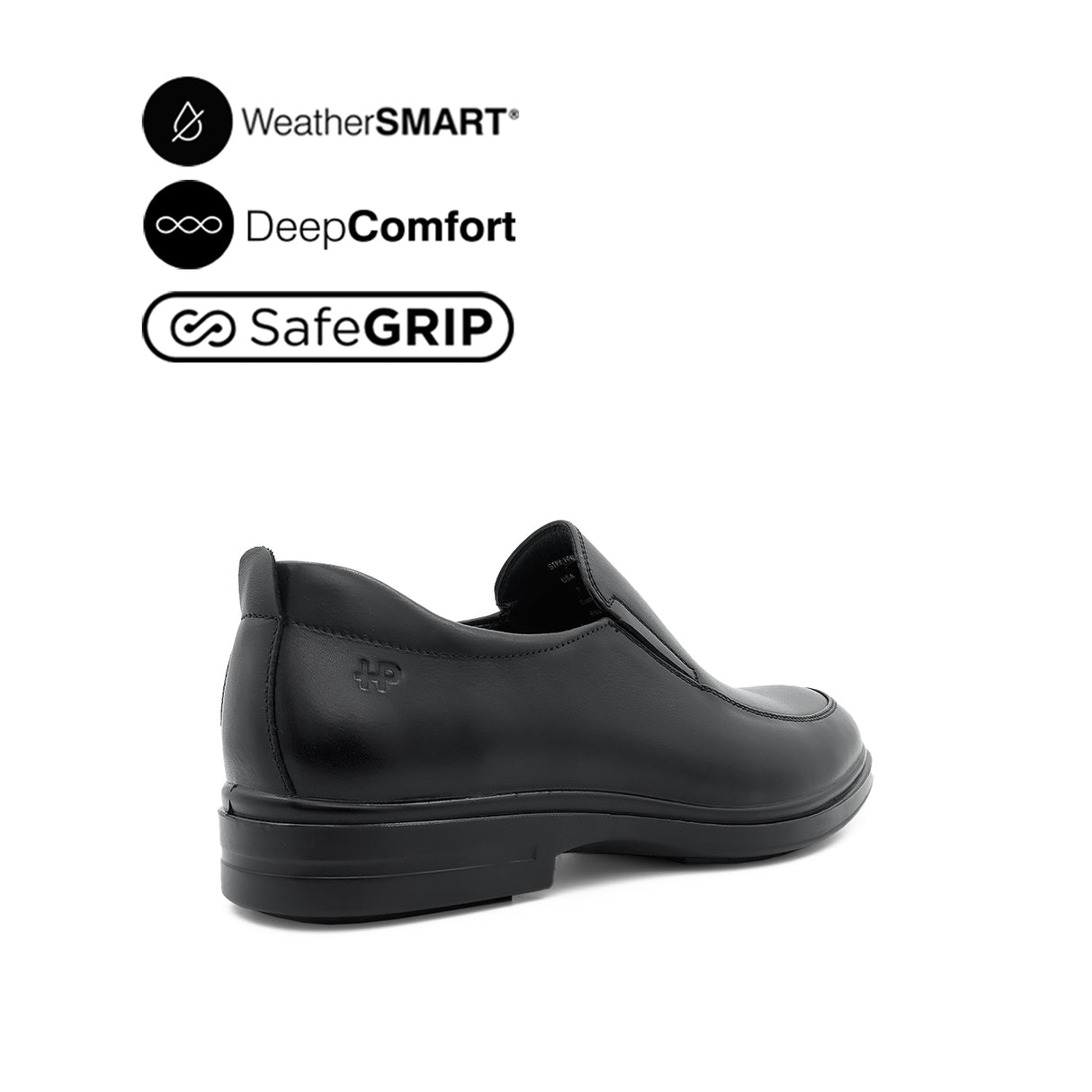 Owen Slip On AT Men's Shoes - Black Leather WP