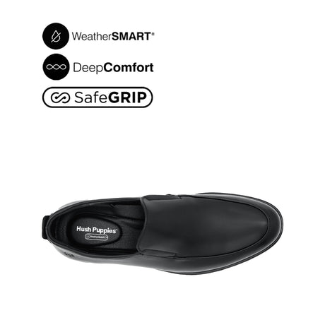 Owen Slip On AT Men's Shoes - Black Leather WP
