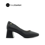 Mila Pump Women's Shoes - Black Leather