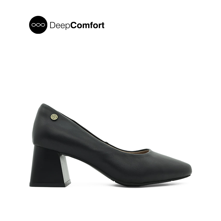 Discount on Hush Puppies  shoes - SKU: Mila Pump Women's Shoes - Black Leather