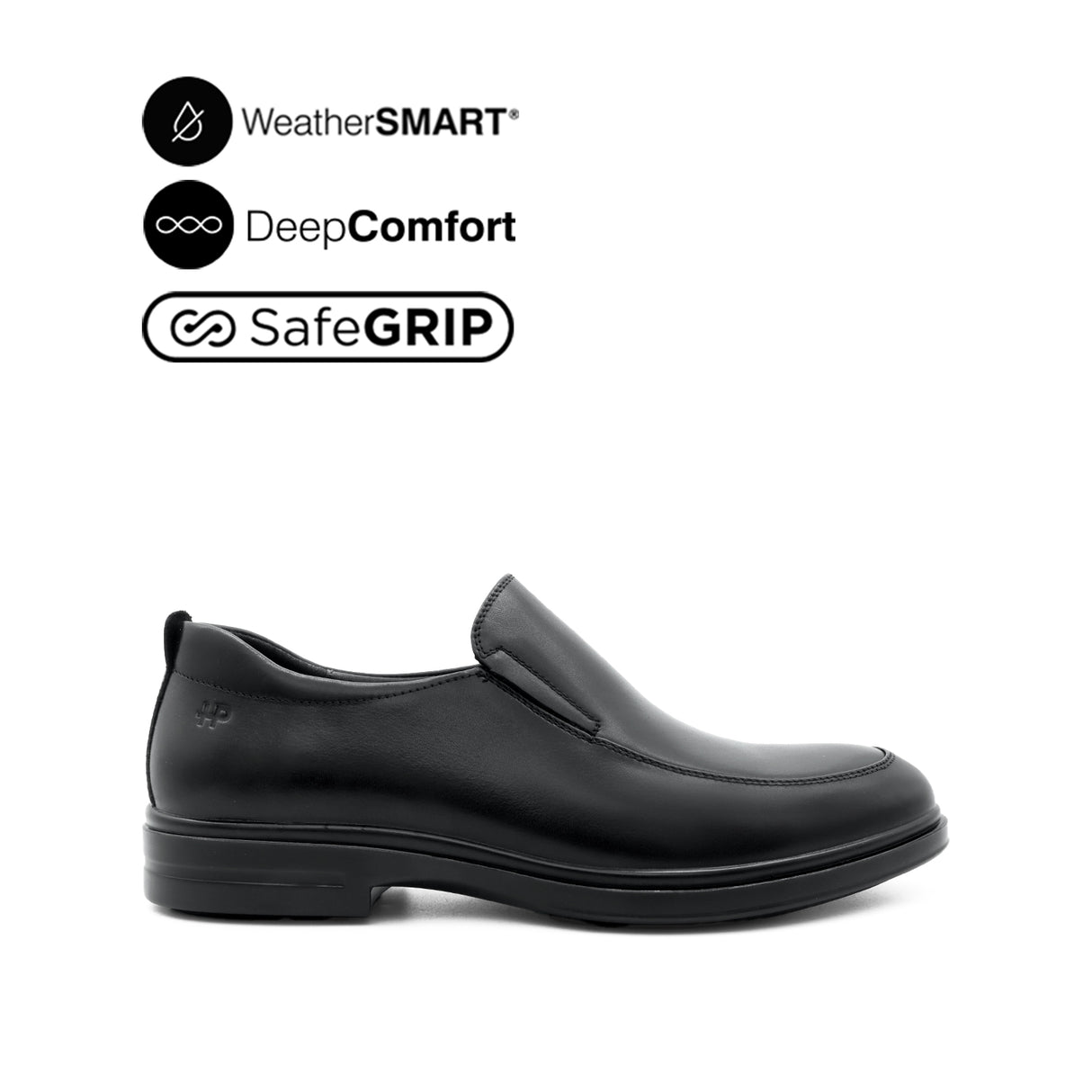 Owen Slip On AT Men's Shoes - Black Leather WP
