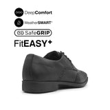 Otom Lace Up Wingtip Men's Shoes - Black Leather Waterproof