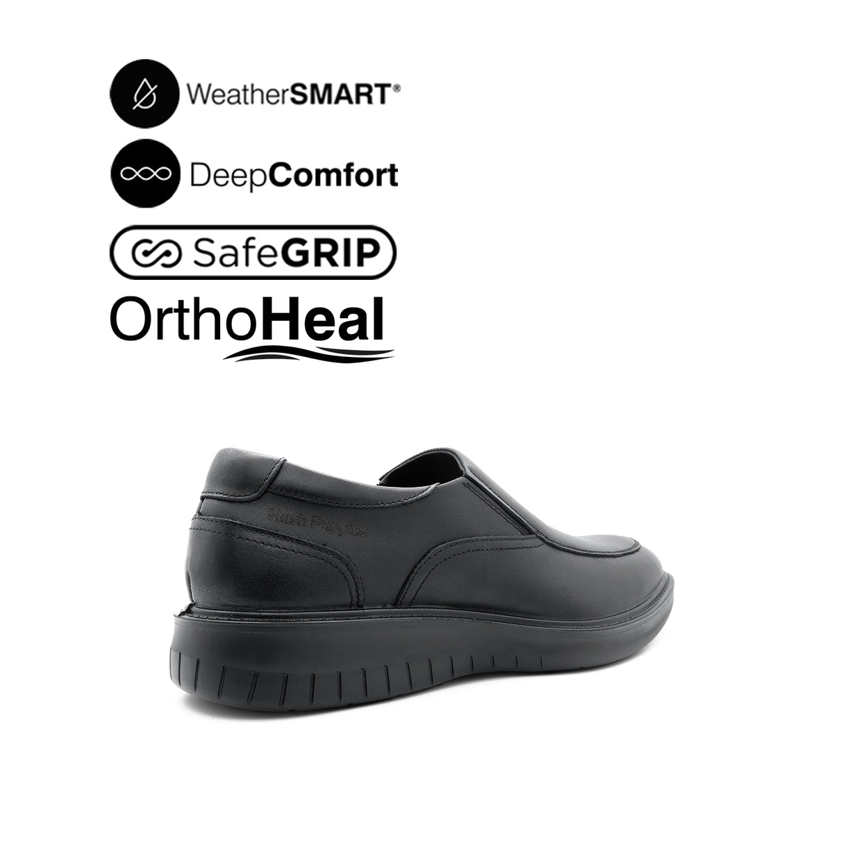Loki Slip On AT Men's Shoes - Black Leather WP