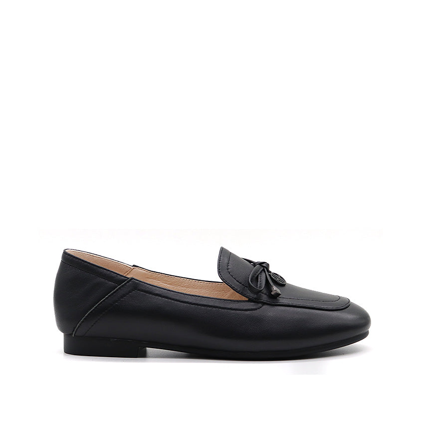 Discount on Hush Puppies  shoes - SKU: Essence Bow Women's Shoes - Black Leather