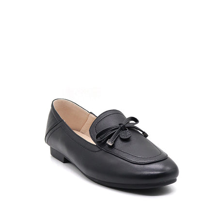 Essence Bow Women's Shoes - Black Leather