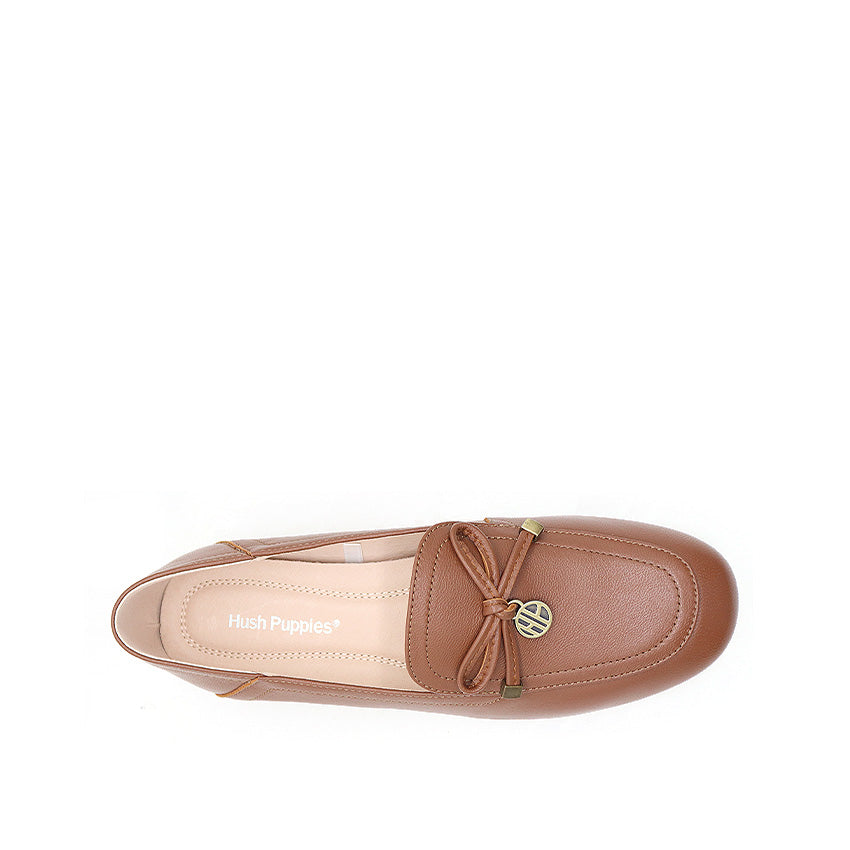Essence Bow Women's Shoes - Tan Leather