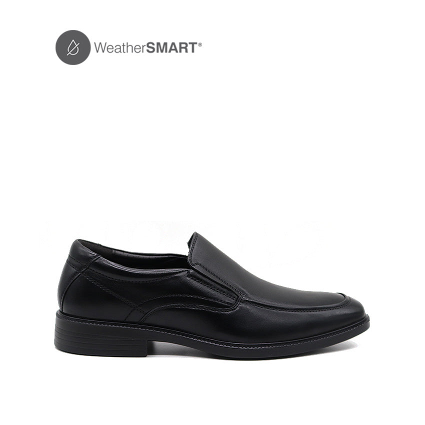 Discount on Hush Puppies  shoes - SKU: Farrin Slip On At Men's Shoes - Black Leather WP