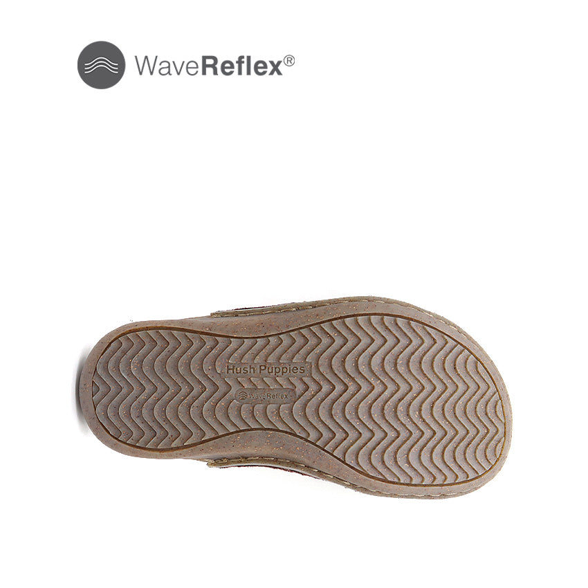 Gemini Velcro Strap Men's Sandals - Brown Nubuck Textile