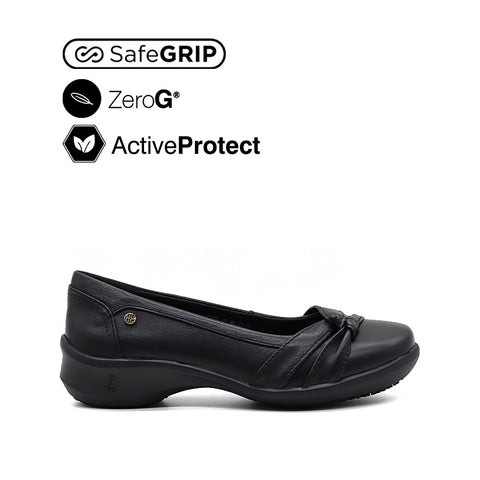 Genette Ornament Women's Shoes - Black Leather