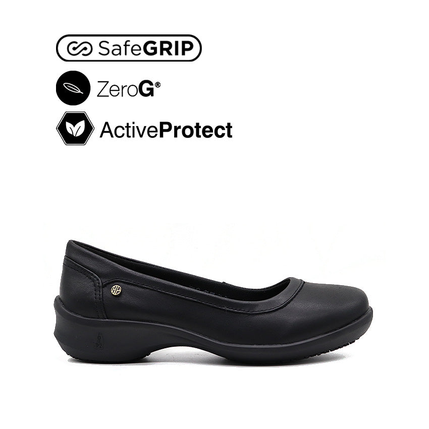 Genette Slip On Women s Shoes Black Leather Hush Puppies Philippines