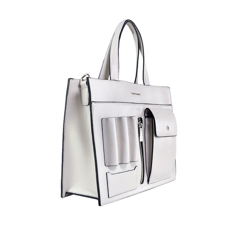 Multi Satchel Women's Bag - Beige