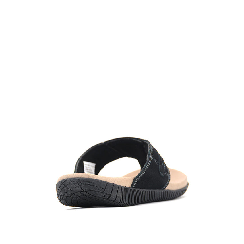 Ynigo Thong Men's Sandals - Black Nubuck