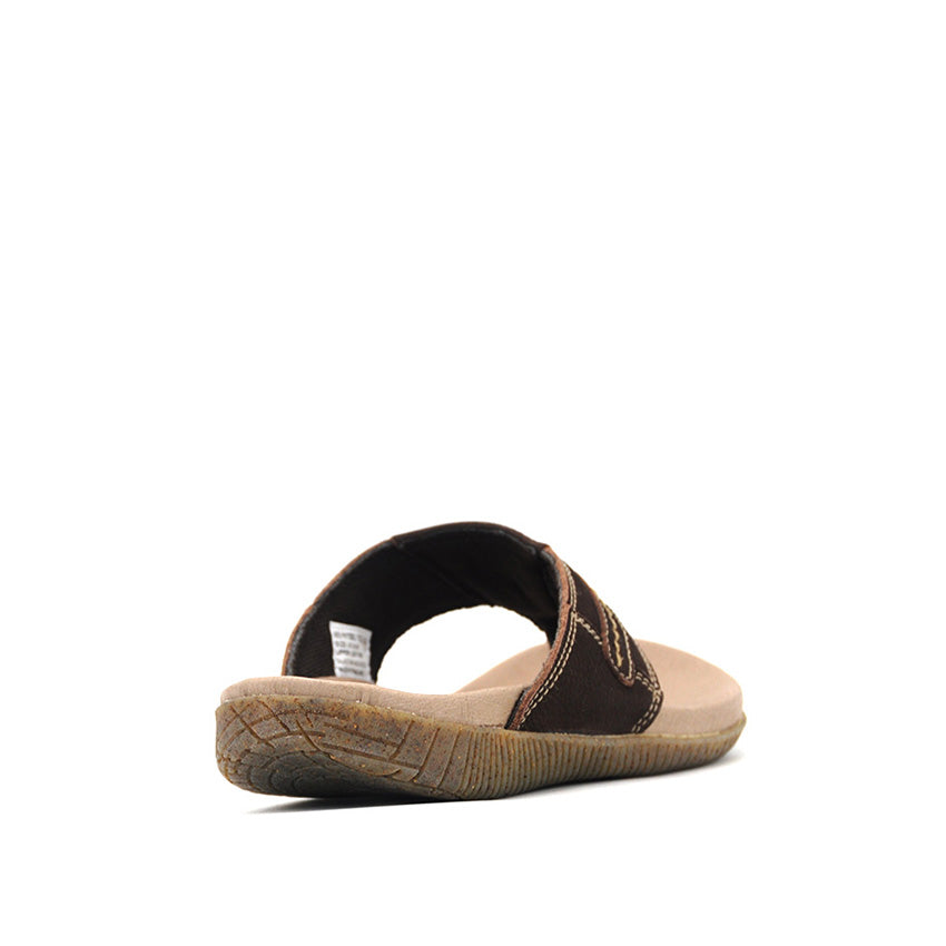 Ynigo Thong Men's Sandals - Brown Nubuck