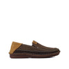 Weaver Slip On Men's Shoes - Brown Canvas Nubuck