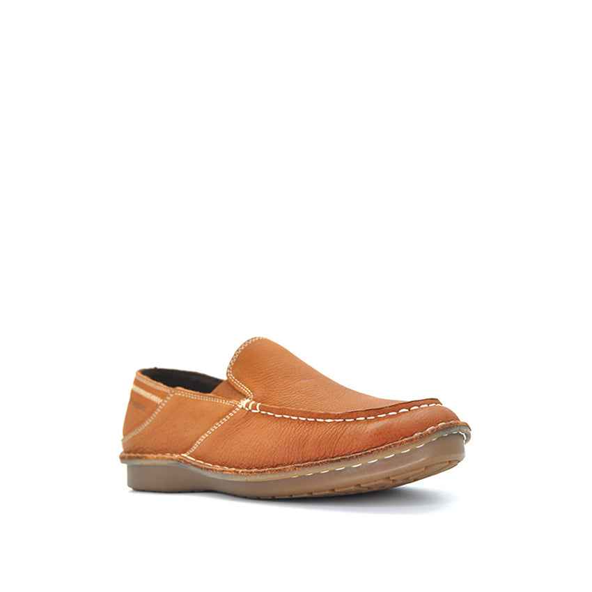 Weaver Slip On Men's Shoes - Tan Nubuck