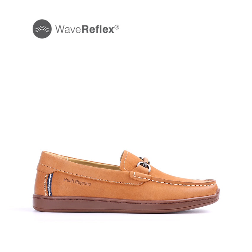 Discount on Hush Puppies  shoes - SKU: Yves Leather Bit Men's Shoes - Tan Oiled Nubuck