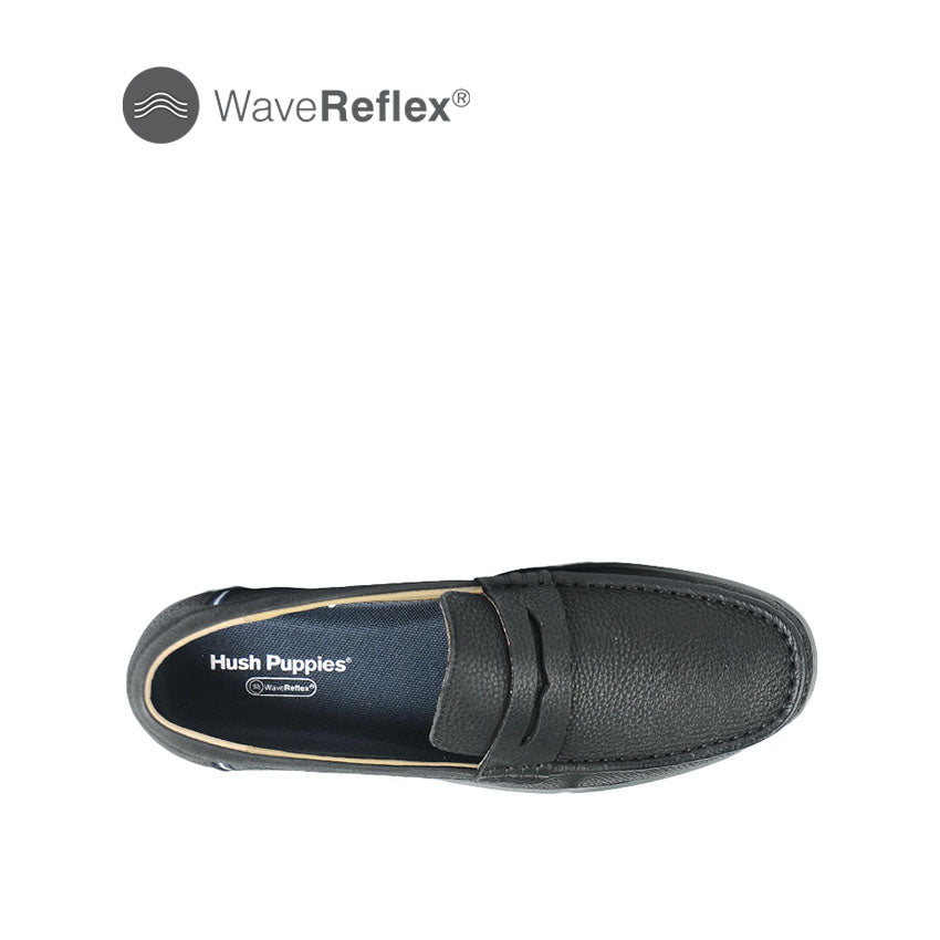 Yves Penny Men's Shoes - Black Tumbled Leather