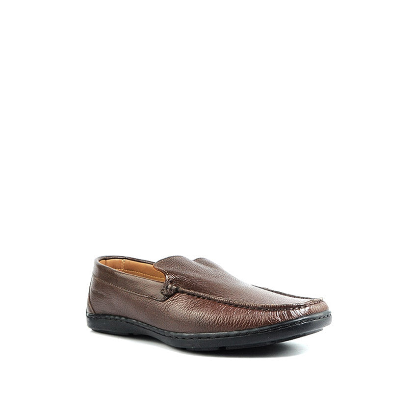 Dodge Venetian Men's Shoes - Brown Leather