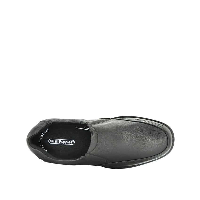 Vespa Slip On At Men's Shoes - Black Leather