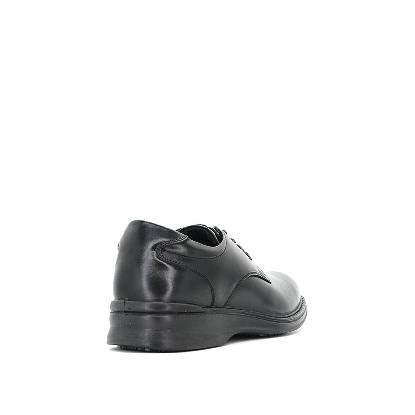Vespa Lace Up Pt Men's Shoes - Black Leather
