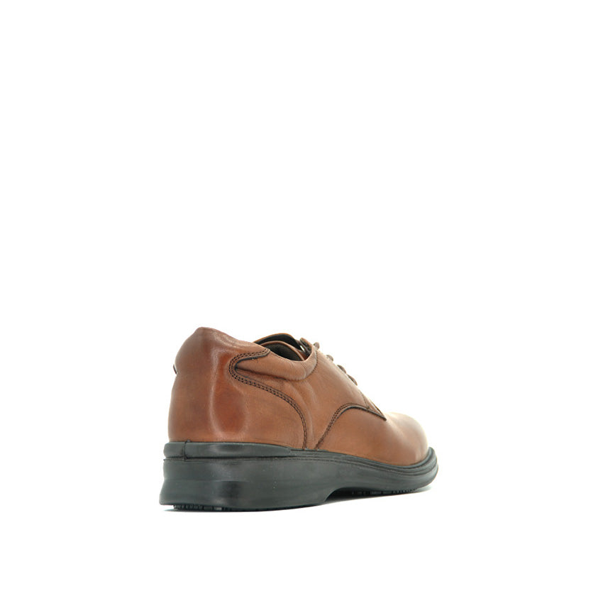 Vespa Lace Up Pt Men's Shoes - Deep Tan Leather