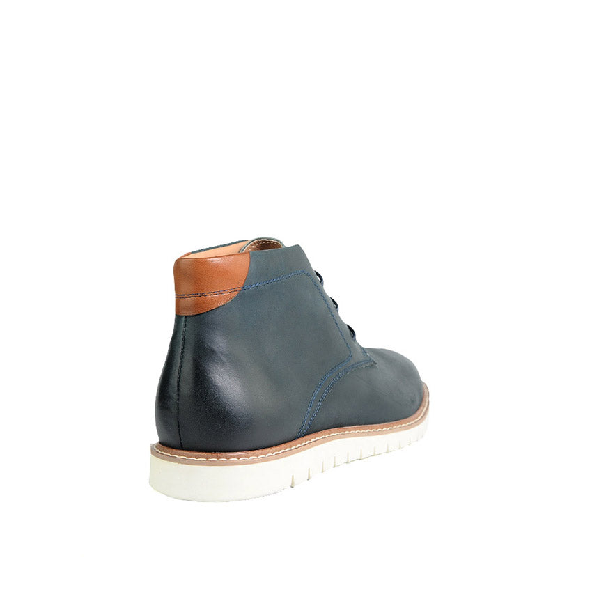 Walter Chukka Men's Shoes - Navy Leather