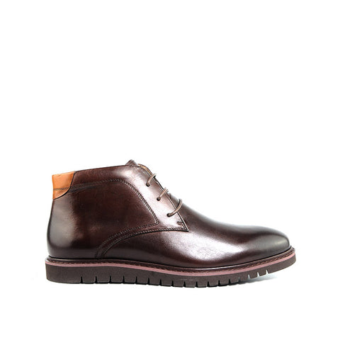 Walter Chukka Men's Shoes - Brown Leather
