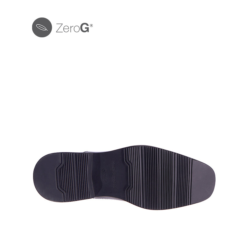 Garland Slip On At Men's Shoes - Black Leather