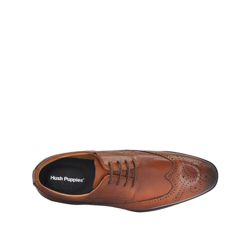 Zayden Wingtip Men's Shoes - Tan Leather