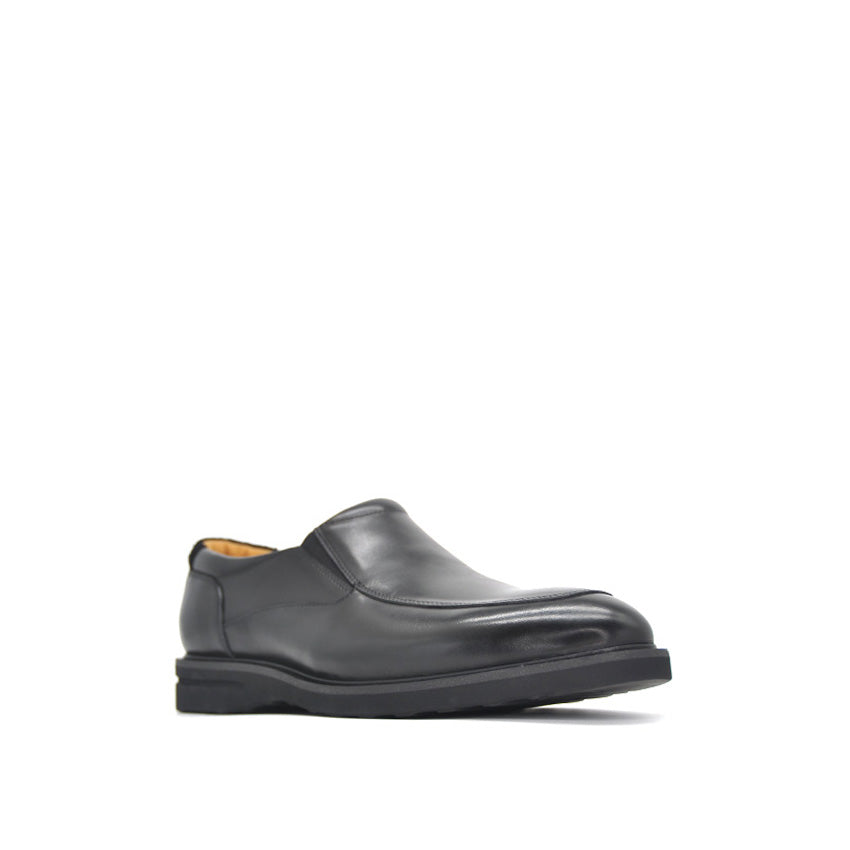 Azrael Slip On At Men's Shoes - Black Leather
