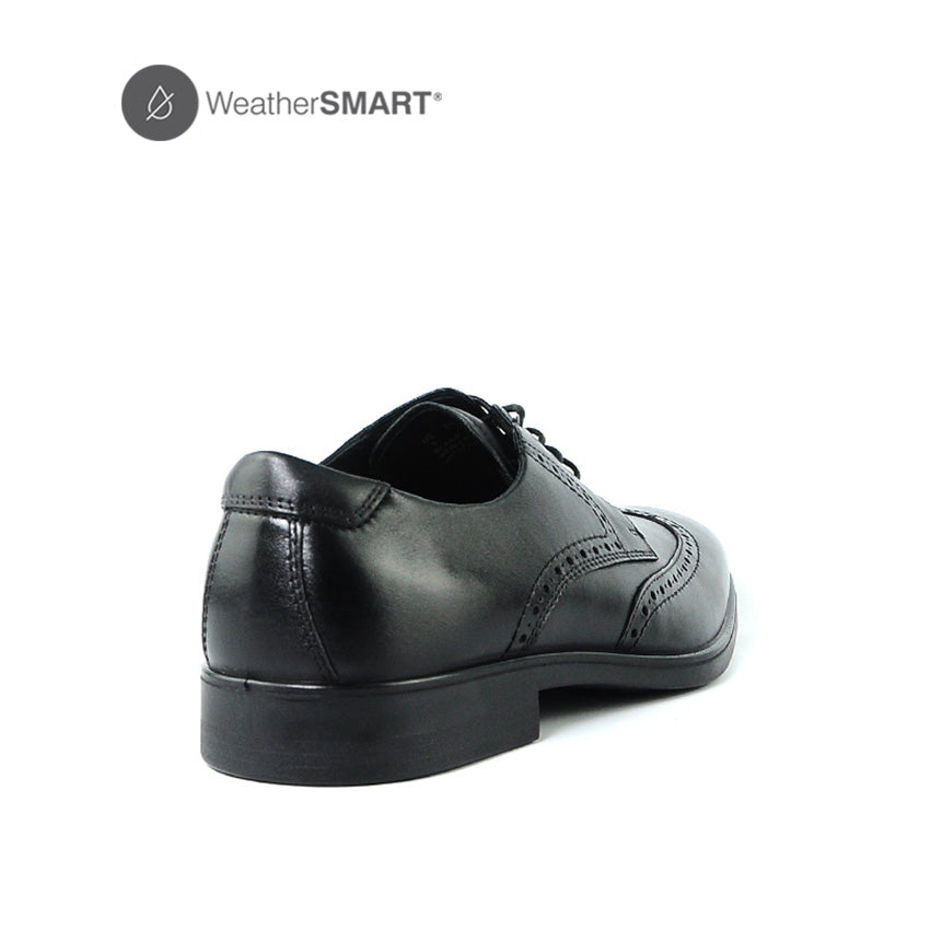 Beau Wingtip Men's Shoes - Black Leather WP
