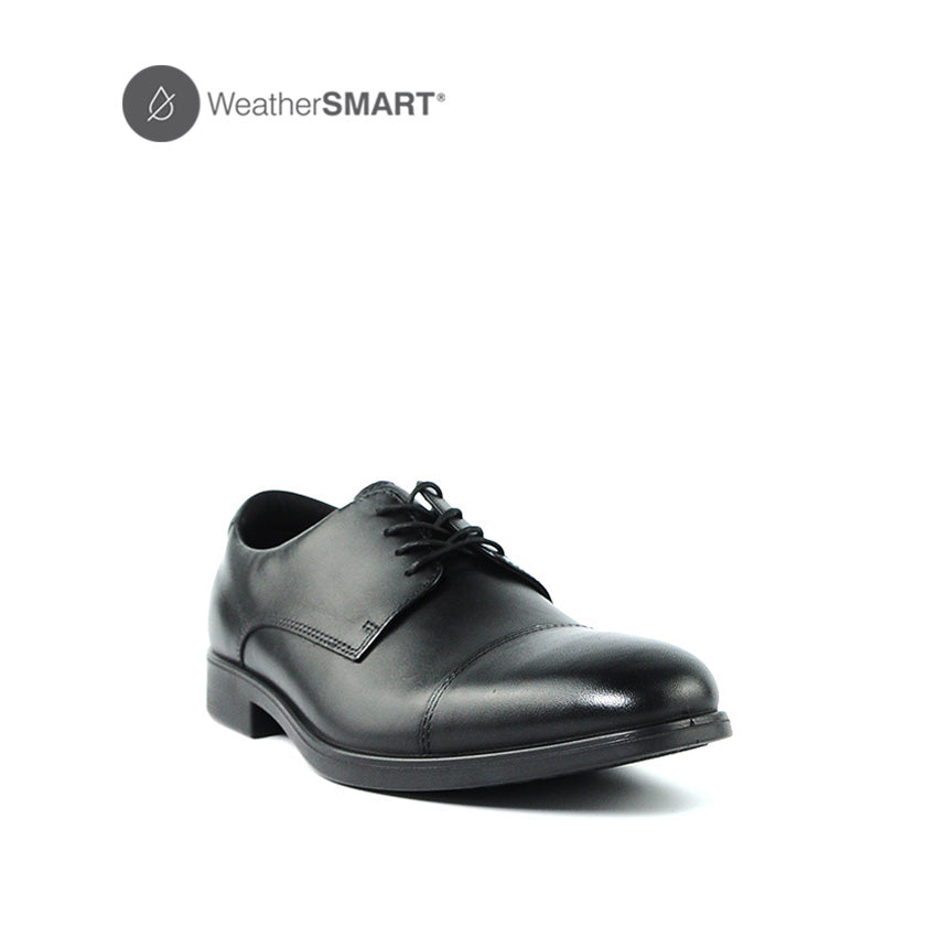 Beau Toe Cap Men's Shoes - Black Leather WP