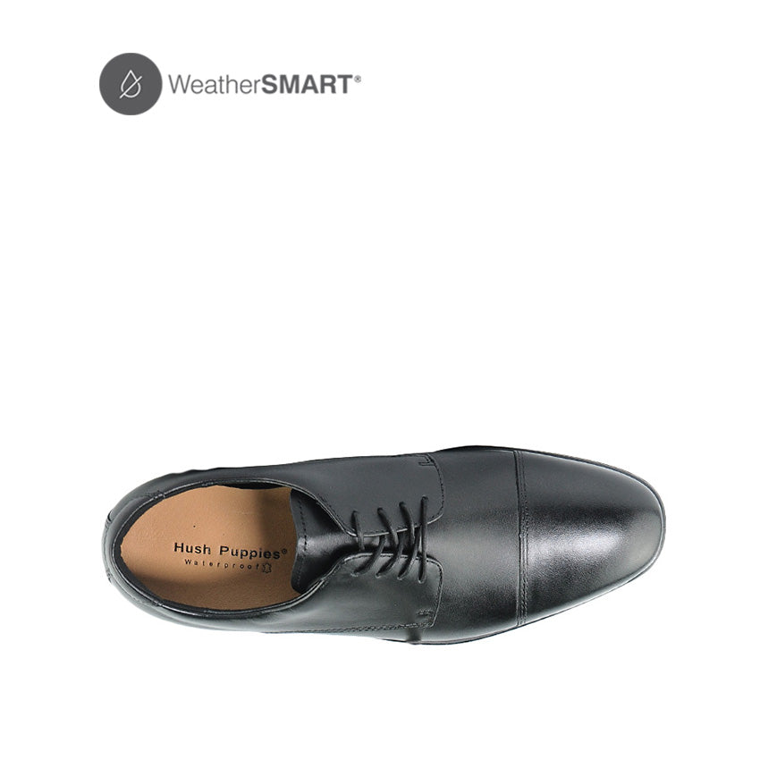 Beau Toe Cap Men's Shoes - Black Leather WP