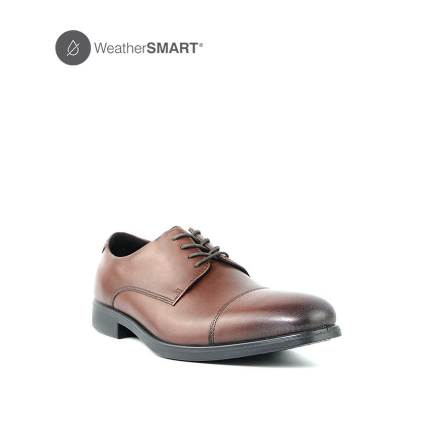 Beau Toe Cap Men's Shoes - Dark Brown Leather WP