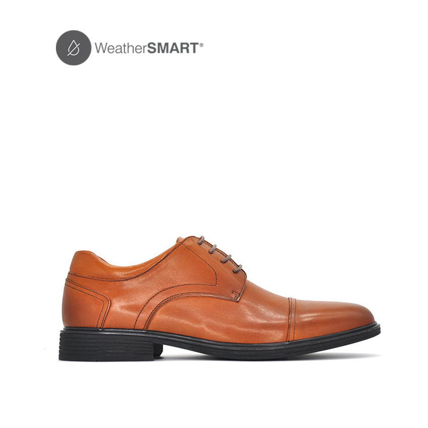 Discount on Hush Puppies  shoes - SKU: Asher Toe Cap Men's Shoes - Deep Tan Leather WP