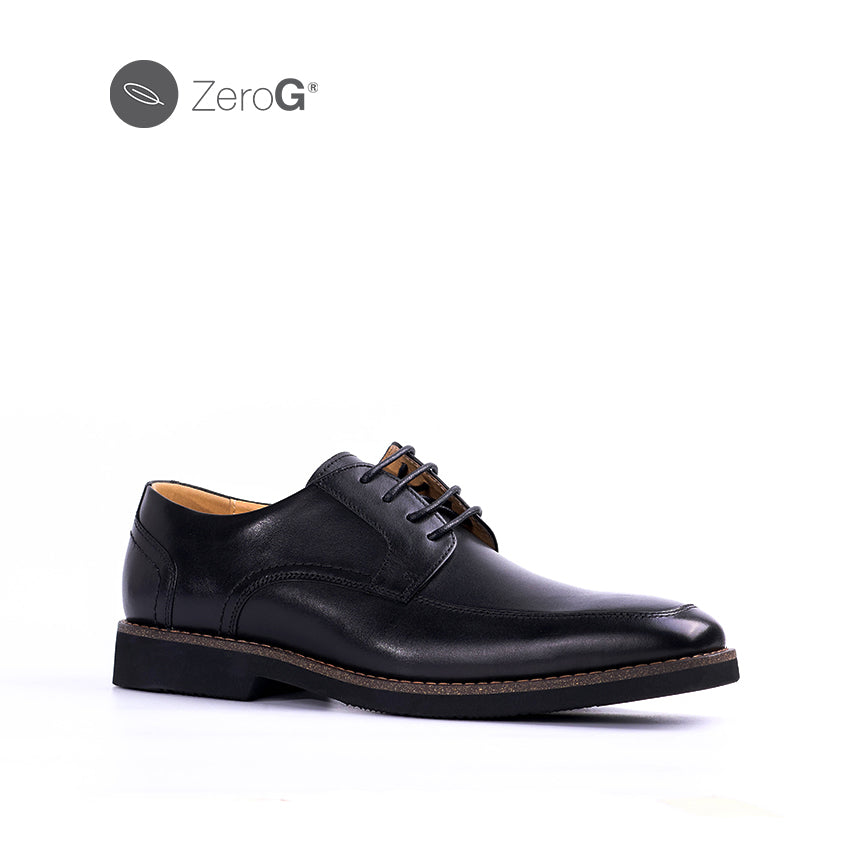 Garland Lace Up At Men's Shoes - Black Leather