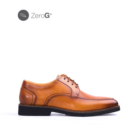 Garland Lace Up At Men's Shoes - Deep Tan Leather