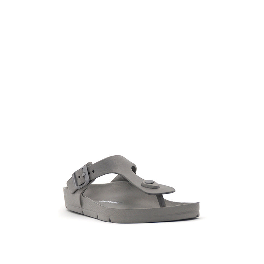 Zayn Toe Post Men's Sandals - Dark Grey