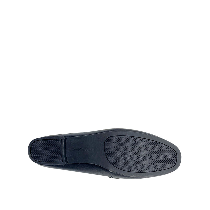 Demi Mule Bit Women's Shoes - Black Leather