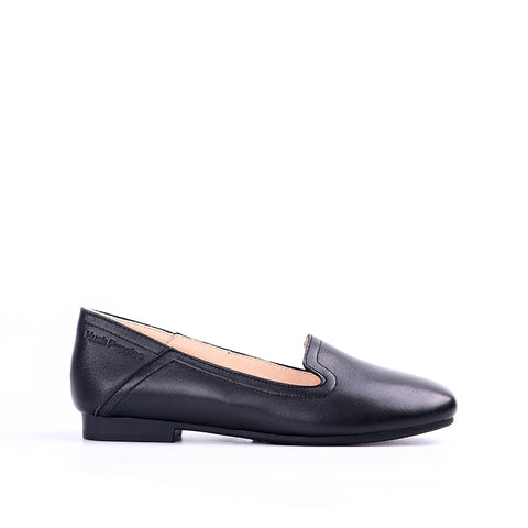 Essence Slipper Women's Shoes - Black Leather