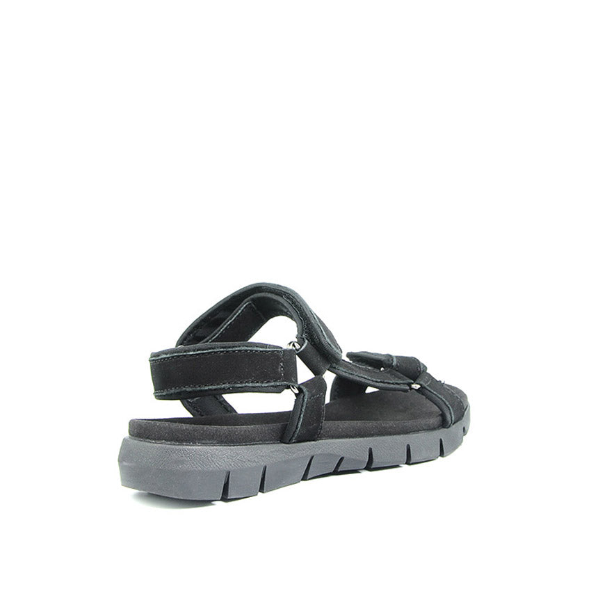 Prudence Trail Women's Sandals - Black Leather
