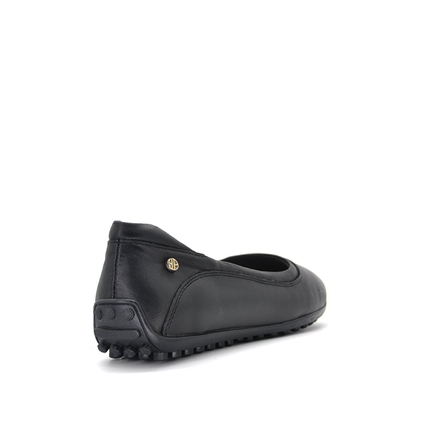 Hush puppies flat black shoes Clearance