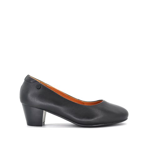 Delani Pump Women's Shoes - Black Leather