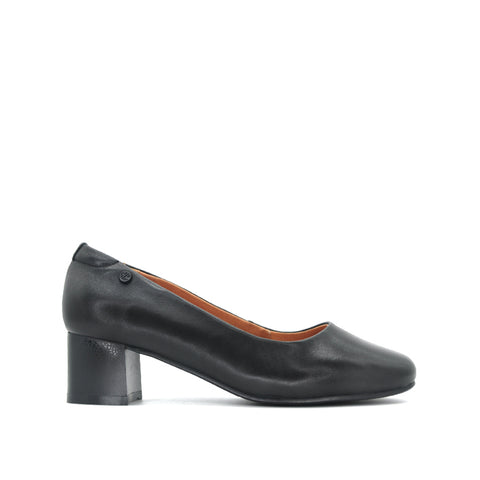 Desteen Pump Women's Shoes - Black Leather