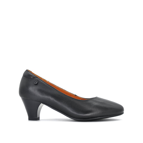 Drizzle Pump Women's Shoes - Black Leather