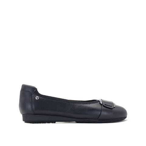 Claude Ornament Women's Shoes - Black Leather